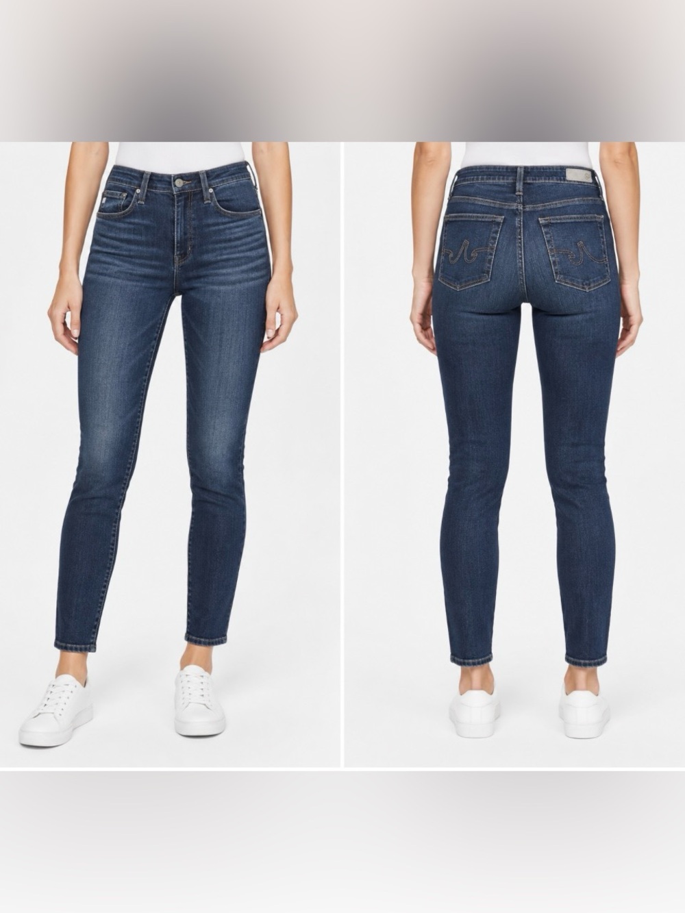 AG Adriano Goldschmied Farrah Skinny High Rise Dark Wash Jeans Size 29
